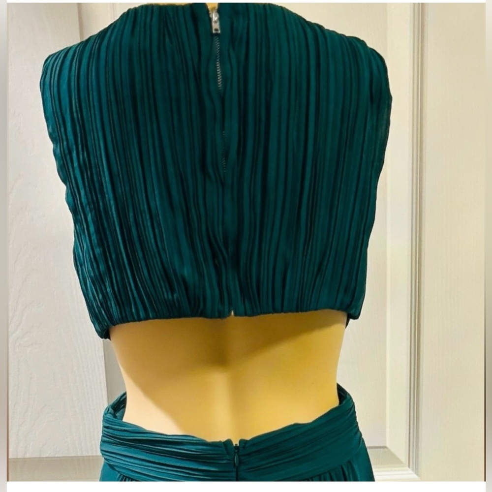Lulu's Vivid Imagination Emerald Green Cutout Maxi Dress Large New NWT - Picture 12 of 14